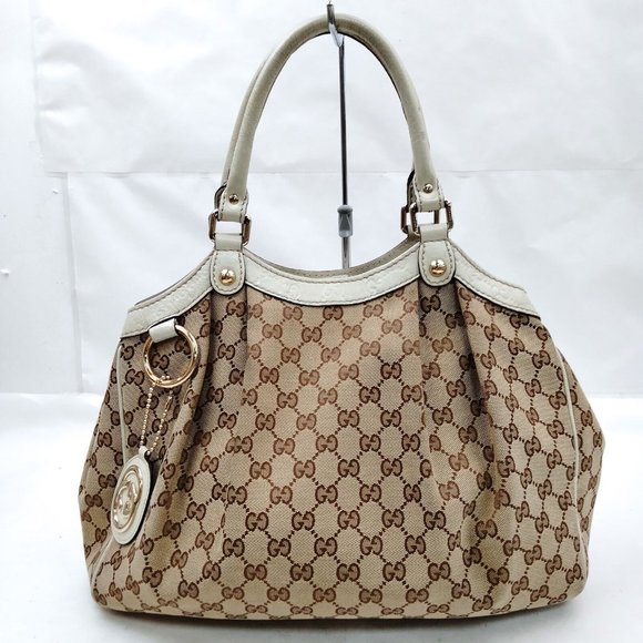 Gucci Handbags - Gucci Hand Bag Brown Canvas